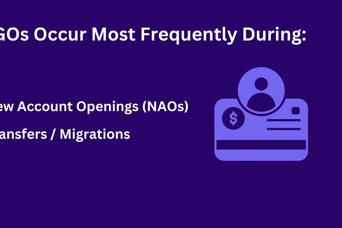 Types of NIGOs that occur most frequently