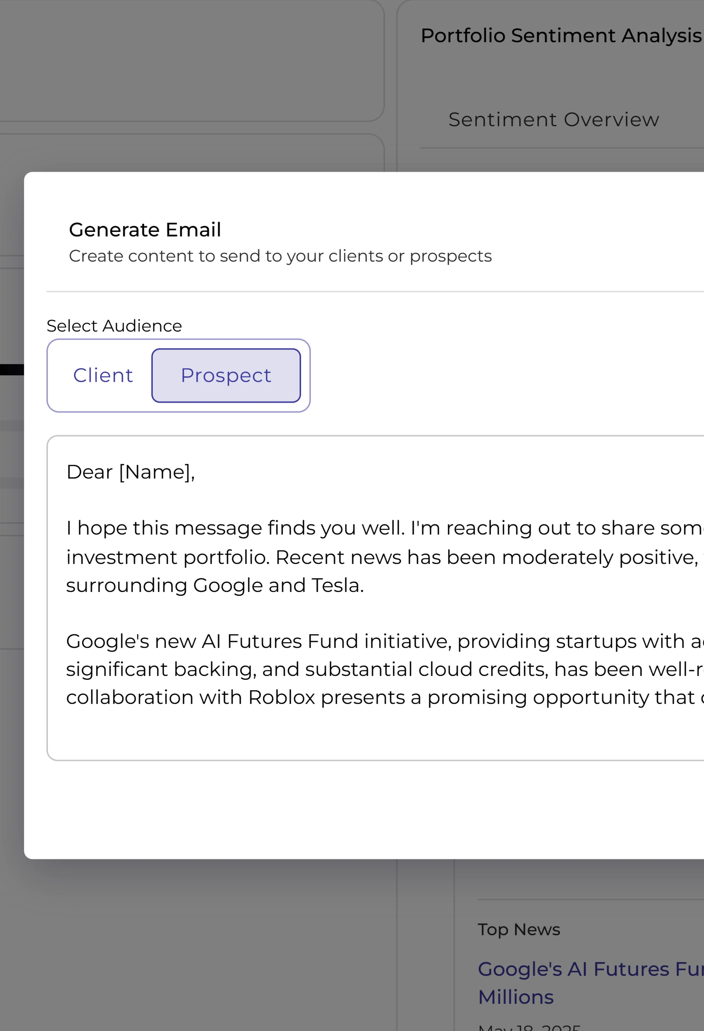 AI-driven engagement workflow