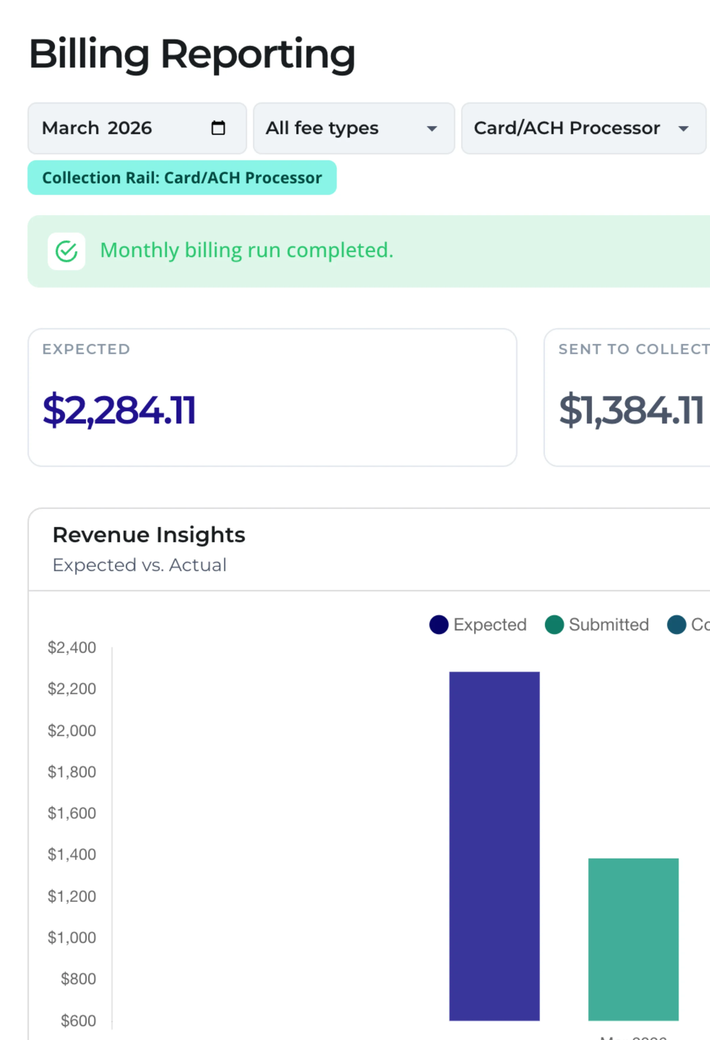 Billing and payments workflows